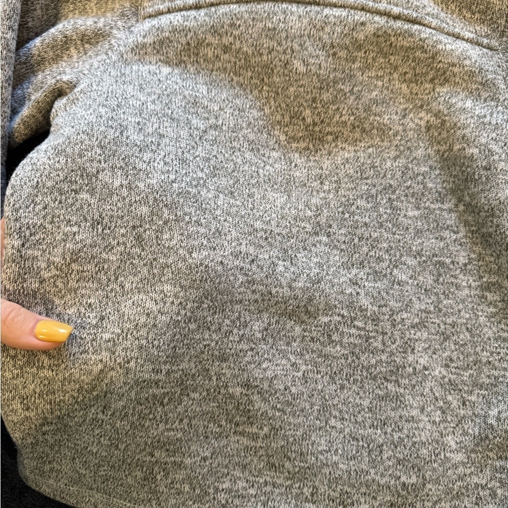 Lands' End Kids Zip Up Sweater - Gray and Blue - Picture 6 of 9